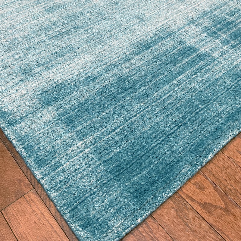 HERAT ORIENTAL Handmade Modern Gabbeh Bamboo Silk Rug - 8' x 10'