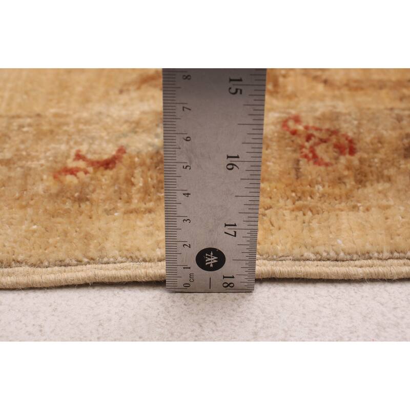 ECARPETGALLERY Hand-knotted Chobi Finest Ivory Wool Rug - 6'9 x 9'9