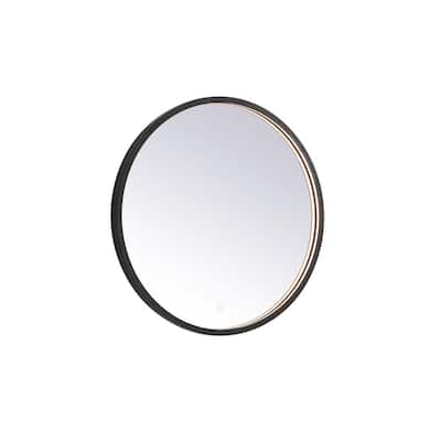 Elegant Lighting MRE6024 Pier 24" Diameter Modern Circular Aluminum