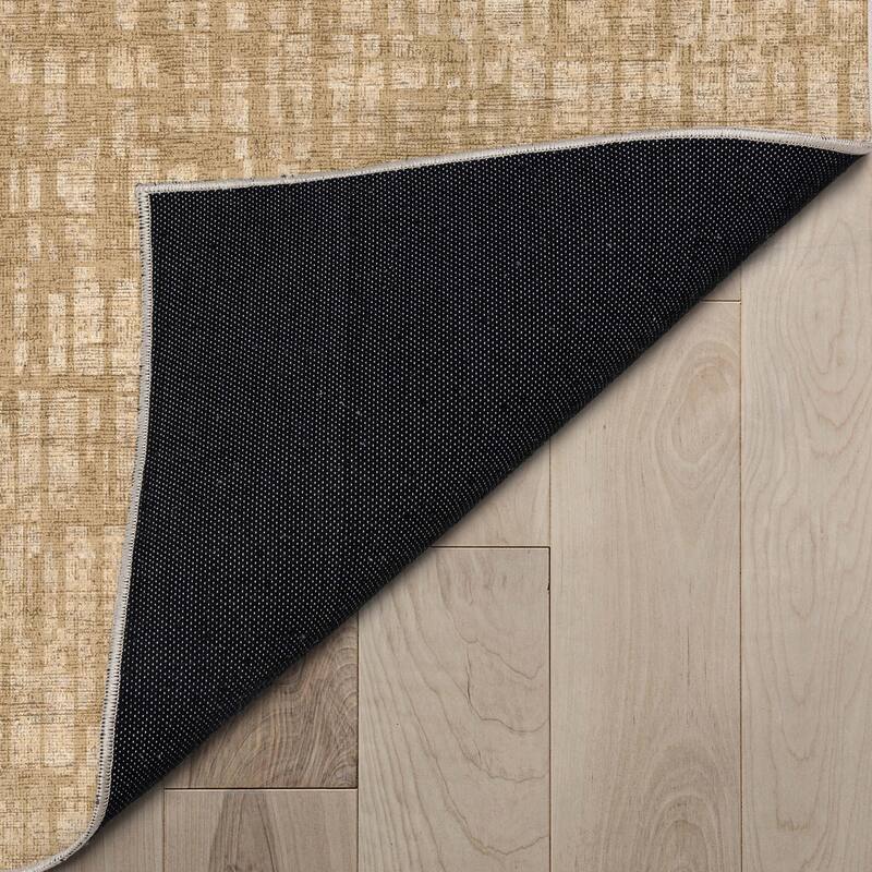 Well Woven Abstract Nightscape Geometric Flat-Weave Area Rug