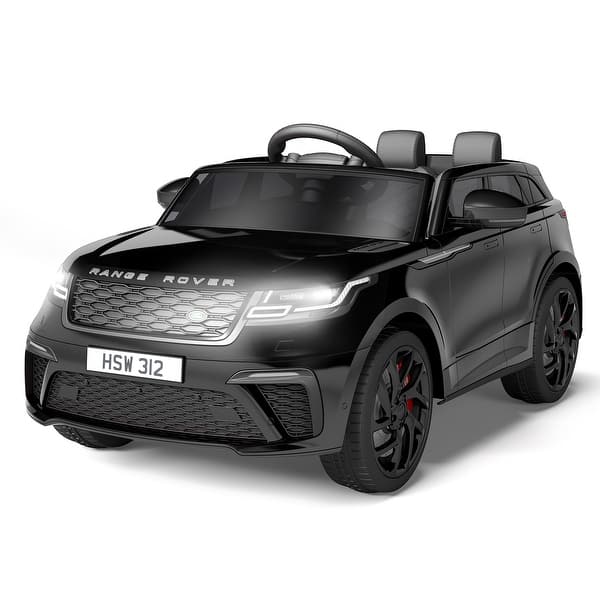 slide 2 of 7, Ride On Car Licensed Land Rover w/Parent Remote Control Black