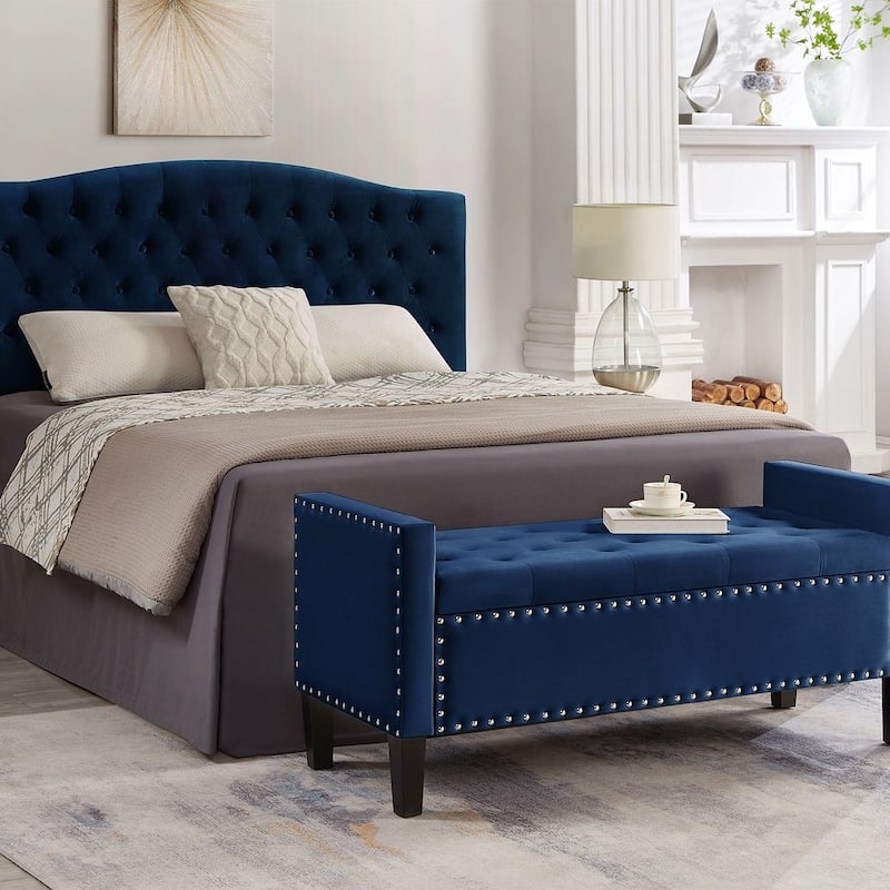 Tufted Button Storage Ottoman Bench - 48"L x 18.5"W x 22" H