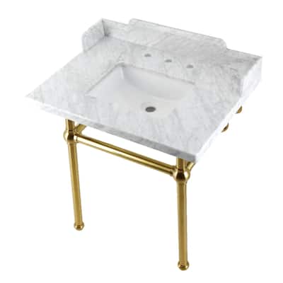 Kingston Brass LMS3030MBSQ Pemberton 30" Single Rectangular Basin