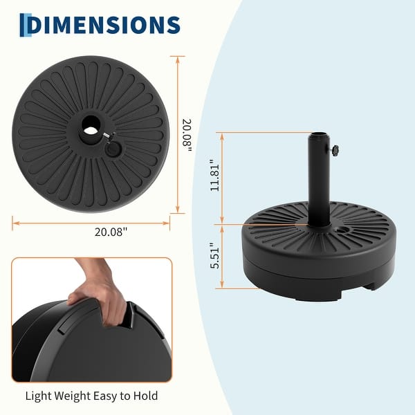 base pole for patio umbrella Replacement Parts (Fits 1.5