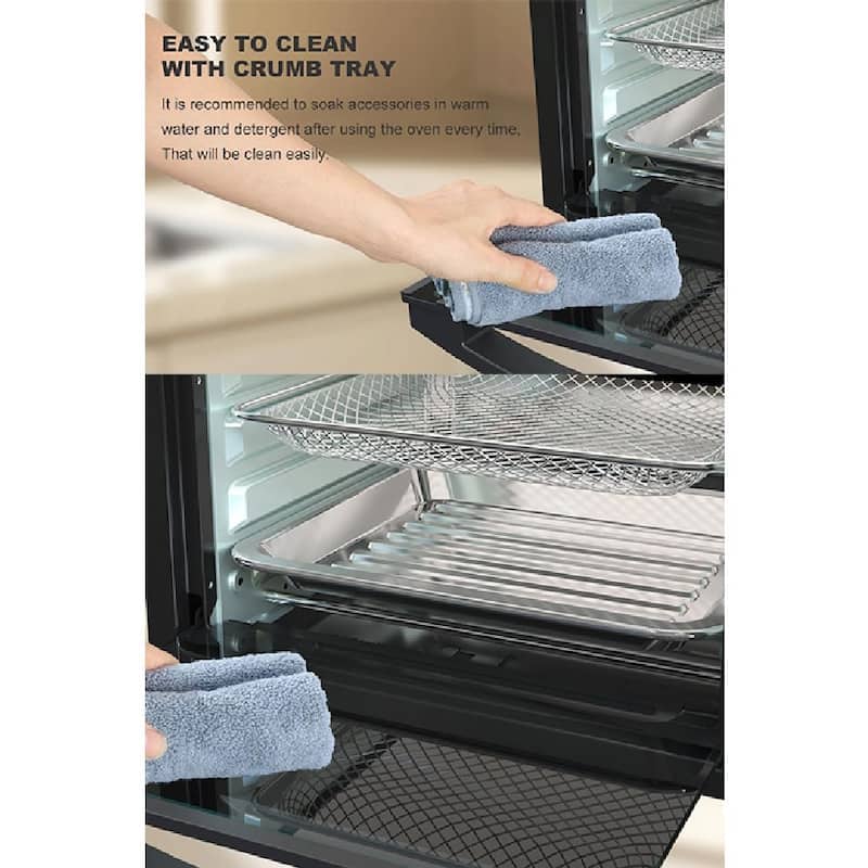 12.5 Quart 7-in-1 Convection Toaster Oven, 1500W, 5 Pre-set Menus