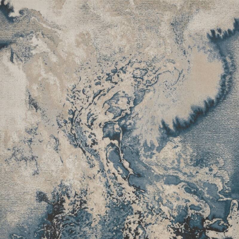 Cilep Power Loomed Abstract Modern Non Skid Stain Resistant Area Rug By HomeRoots