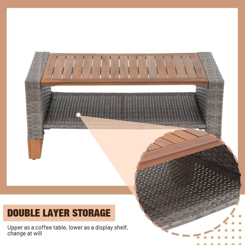Outdoor 8-piece Sofa Set With Swivel Chair Patio Furniture