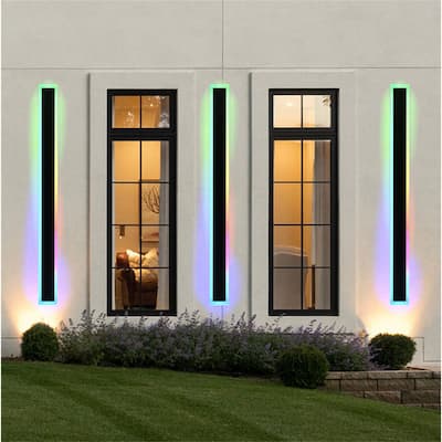 2-Pack 60" RGB Smart Outdoor Wall Lights