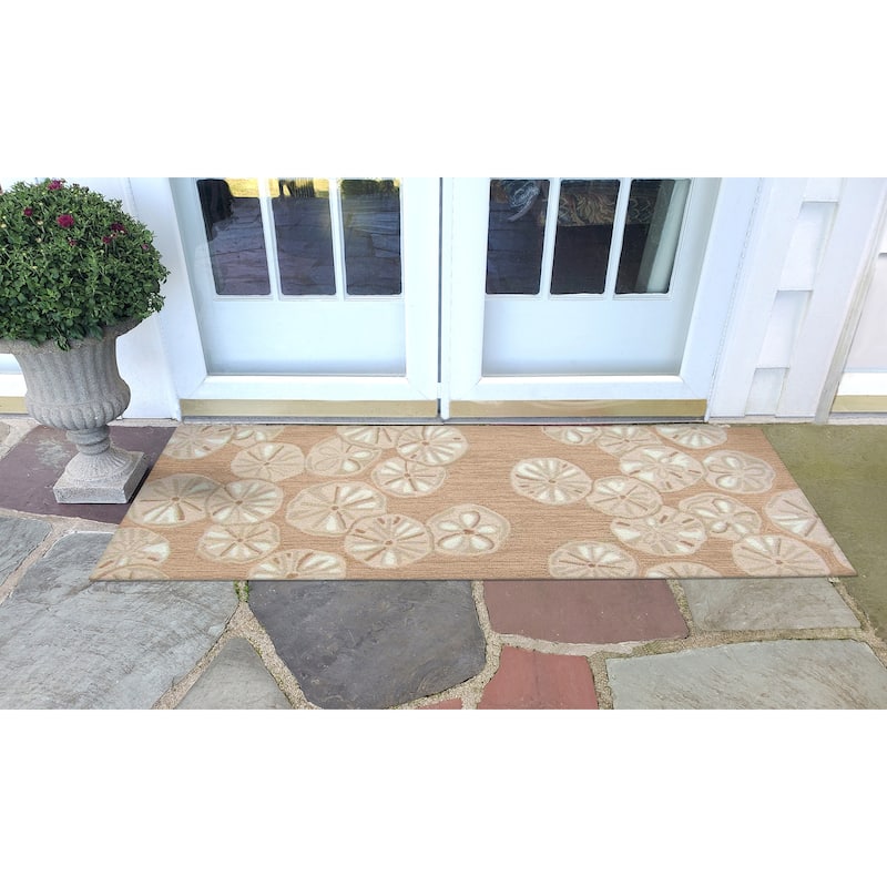Liora Manne Capri Sea Biscuit Indoor/Outdoor Area Rug Seafoam 1'8" x 2'6"