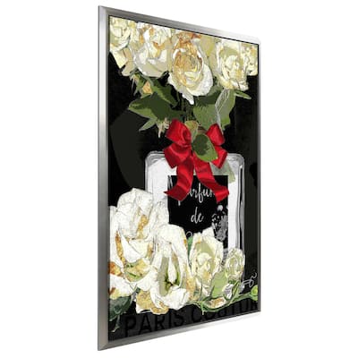 "Red Bow 2" by Jodi Print on Floating Canvas