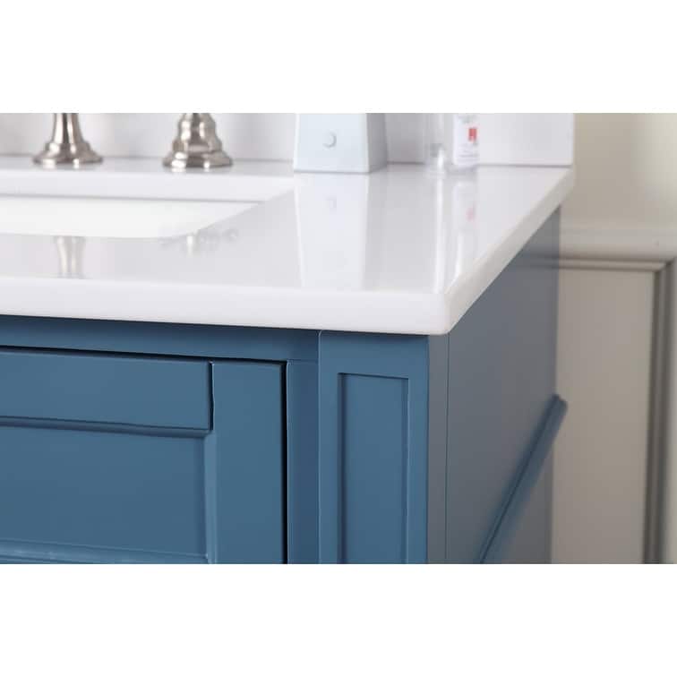 30 Inch Durand Modern Bathroom Sink Vanity with Stone Counter Top
