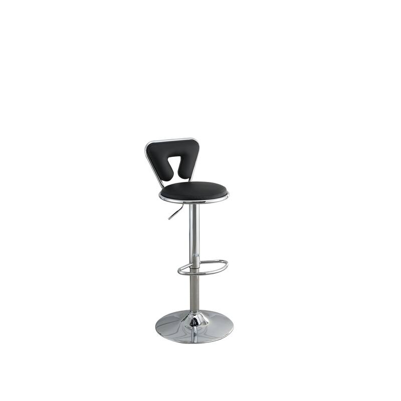 Bar Stools Set of 2, Adjustable Counter Low Back Bar Chairs with Footrest, Kitchen Island Stools with Metal Frame