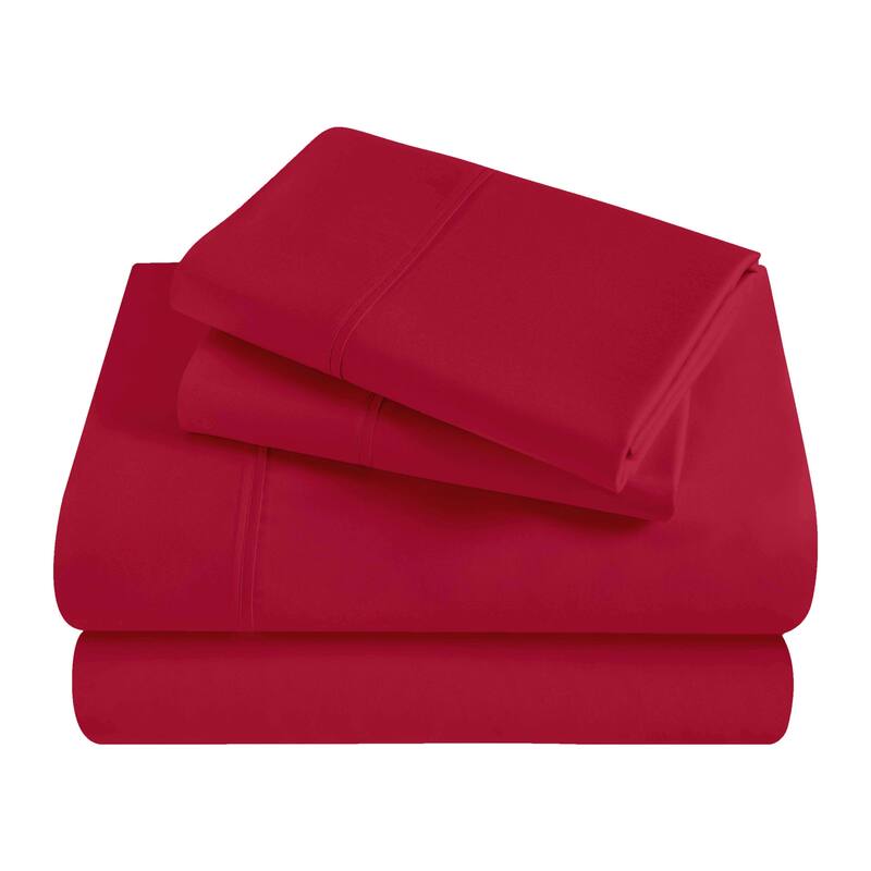Superior Egyptian Cotton 300 Thread Count Solid Bed Sheet Set