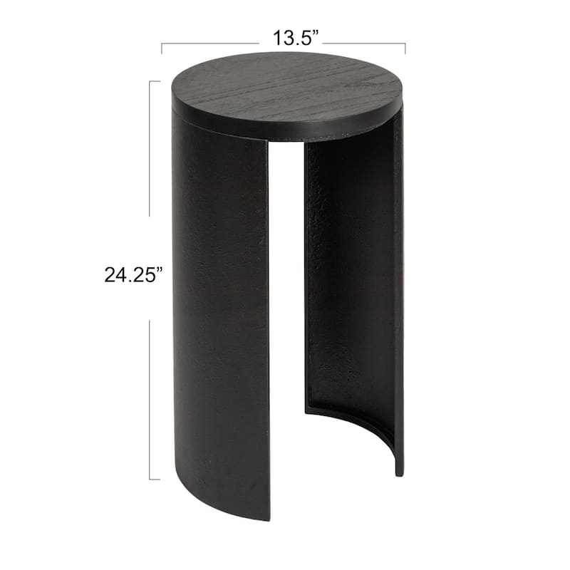 Sleek Metal End Table
