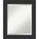 preview thumbnail 1 of 23, Beveled Wood Bathroom Wall Mirror - Corvino Black Frame
