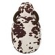 preview thumbnail 4 of 9, Velvet Cow-Shaped Ottoman,Cute Wood Foot Stool Shoes Changing Seat with Cushioned