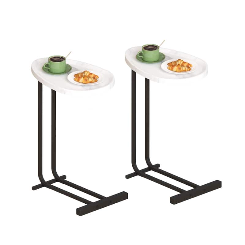 2-pieces C-Shaped Side Tabl Sofa Tables