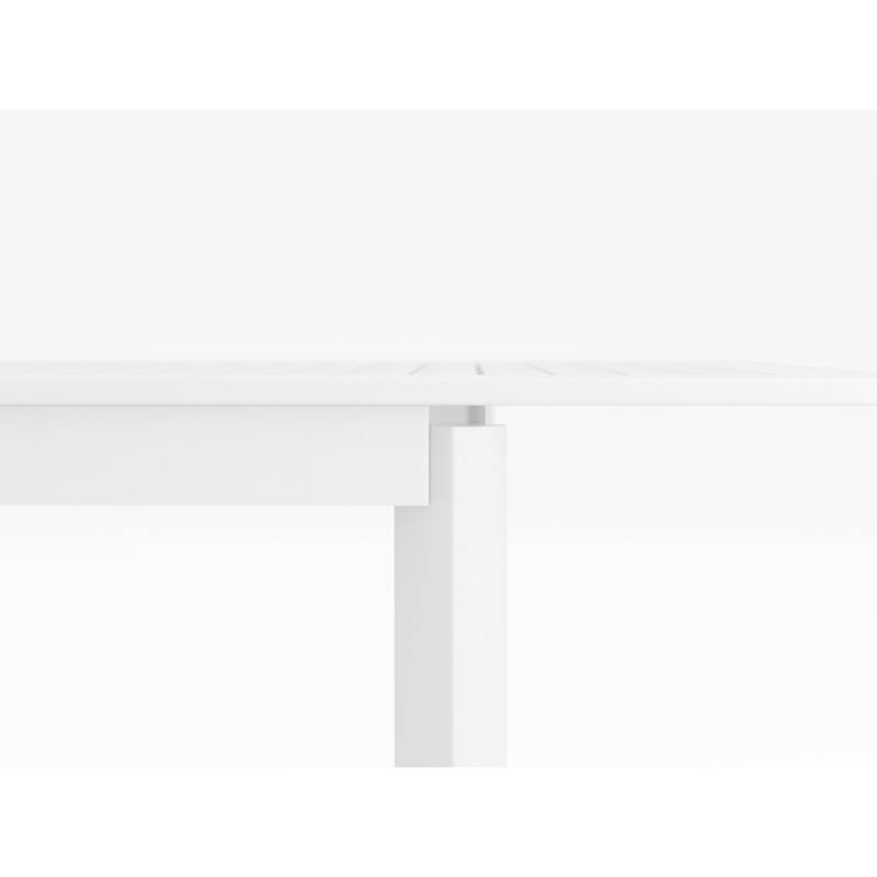 DESwan 108 in. x 39 in. Aluminum Extendable Rectangular Outdoor Dining Table