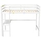 preview thumbnail 4 of 25, Twin Size Loft Bed with Built-in Desk and Safety and Guaranteed