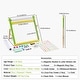 preview thumbnail 10 of 9, Christmas Gift! 3-in-1 Tabletop Kids Art Easel Double-Sided Magnetic Whiteboard Chalkboard - Multi