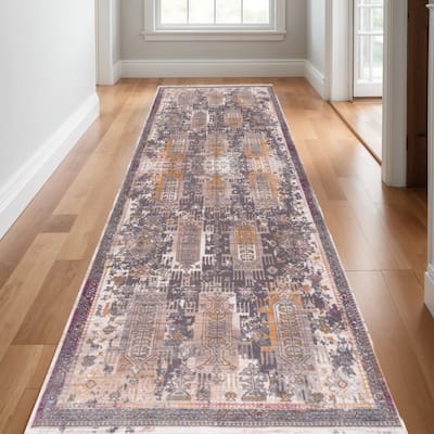 HomeRoots Southwestern Southwest Runner Area Rug