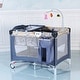 preview thumbnail 3 of 6, Costway Foldable Baby Crib Playpen Playard Pack Travel Infant 3-in-1 - 40'' x 27.5'' x 30''