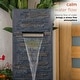 preview thumbnail 7 of 8, Alpine Corporation 32" Tall Cascading Stone Wall Fountain Decoration with LED Lights