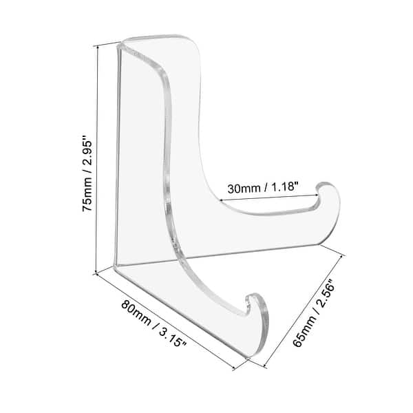 Book Stand, Acrylic Triangle Desktop Book Display Holder for Reading