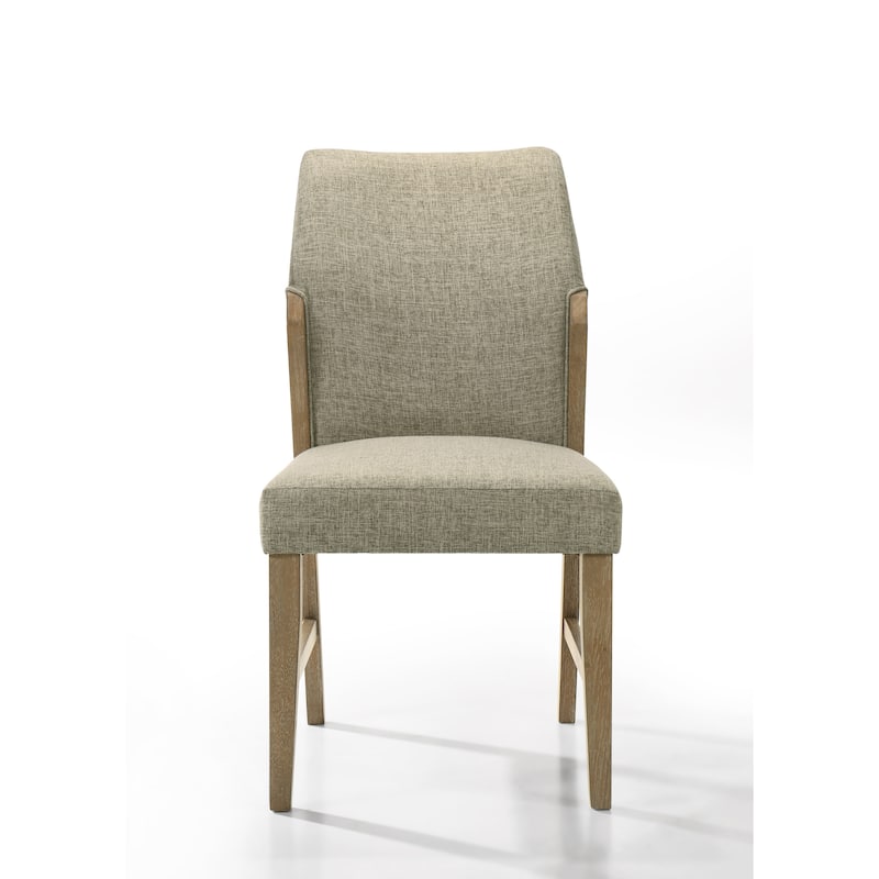 Eden Set Of 2 Linen Dining Chair With Legs