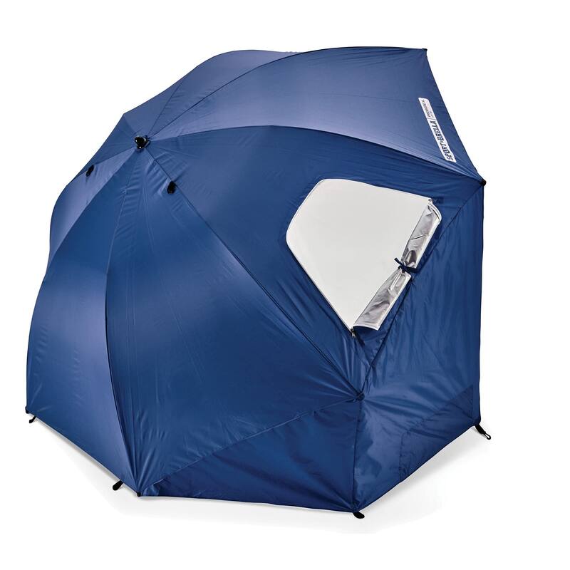 Premiere UPF 50+ Umbrella Shelter for Sun and Rain Protection (8-Foot, Blue)