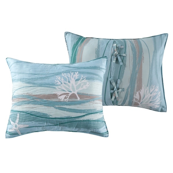 Beachy top pillow shams