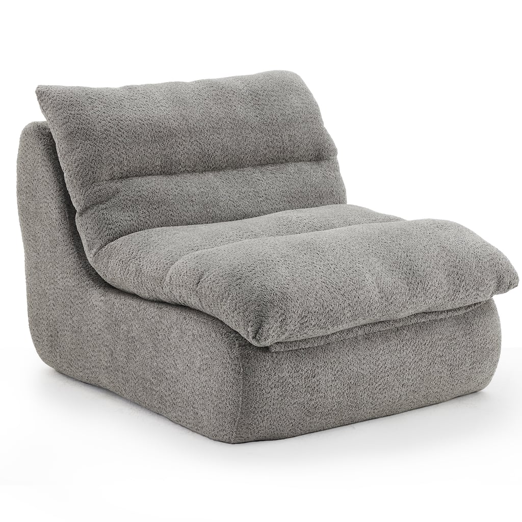 Upholstered Accent Sofa, Modern Armchair with Soft Cushioned Seat, Stylish Sofa for Living Room, Bedroom, or Office