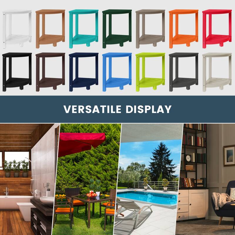 Anapolis Poly Corner Shower Bench