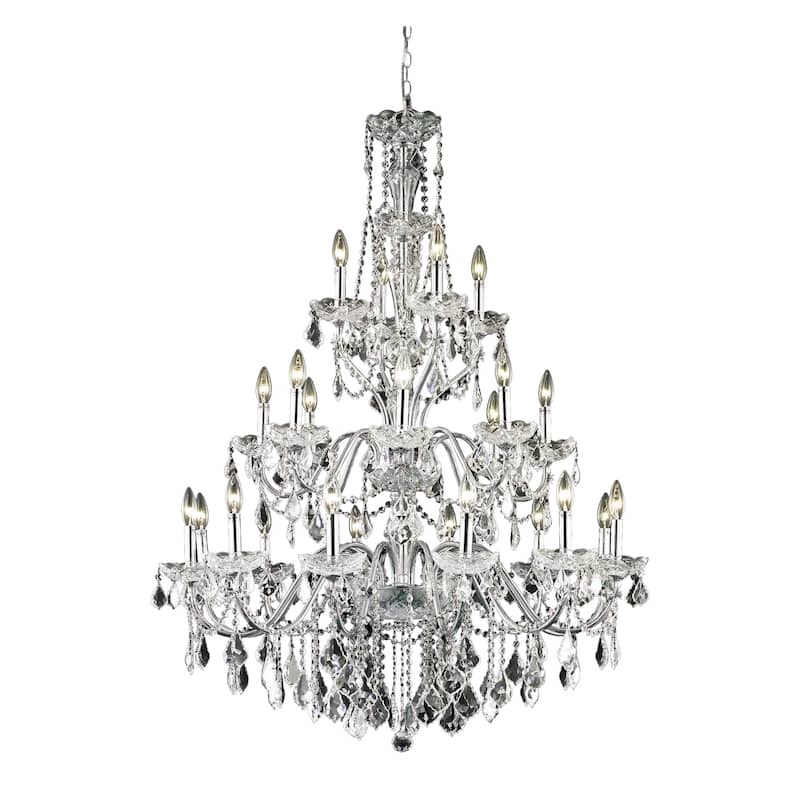Fleur Illumination 24 light Chrome Chandelier