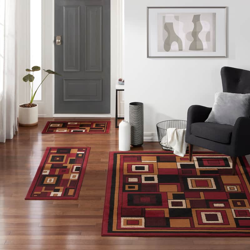 Home Dynamix Ariana Collection Traditional 3-Piece Area Rug - 5' x 7' - 5' x 7'