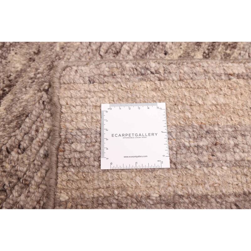 ECARPETGALLERY Hand-knotted Opulence Taupe Wool Rug - 8'5 x 9'11