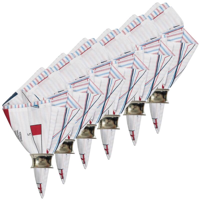Windward Port Cotton Reversible Napkin Set of 6 - Set of 6