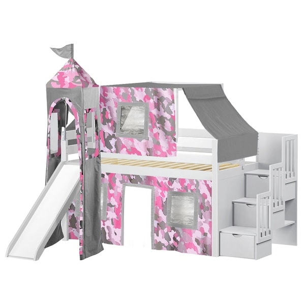 Jackpot castle shop low loft bed
