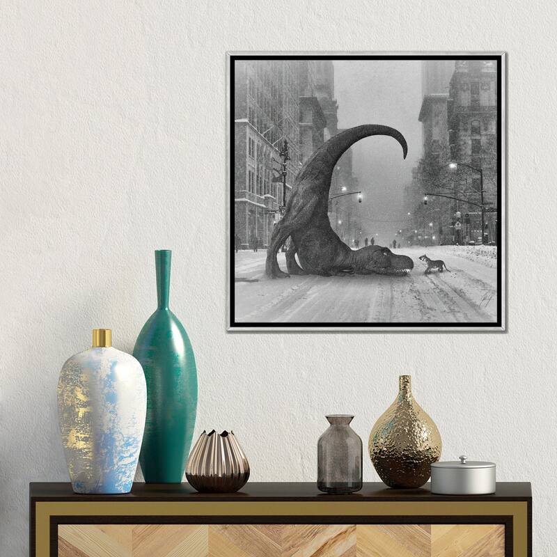 iCanvas "Wanna Play" by Kathrin Federer Framed