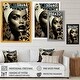 preview thumbnail 4 of 6, Designart "Classy Portrait Of Elegant African Lady X" African American Framed Art Print