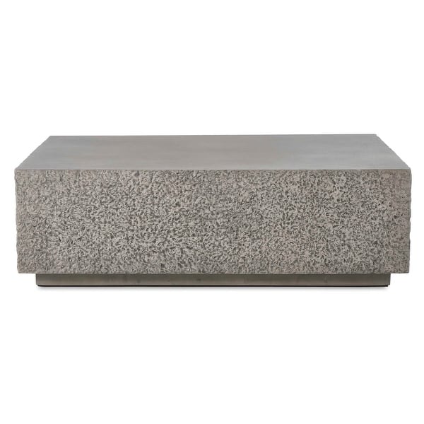 slide 2 of 7, Uttermost Hesston Outdoor Concrete Coffee Table