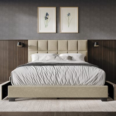 Raton Upholstered Storage Platform Bed