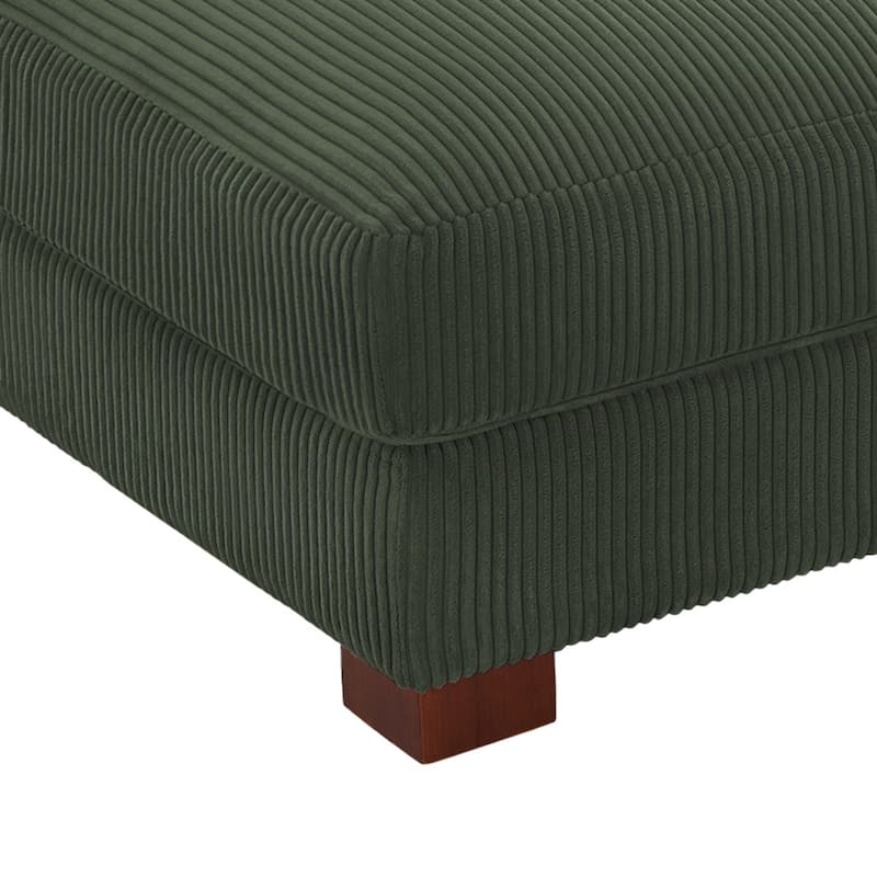 Modern Rectangular Ottoman Foot Rest Stool for Couch