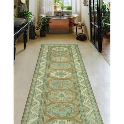 Kazak Humayd Rust/Ivory Runner - 2'9" x 9'5"