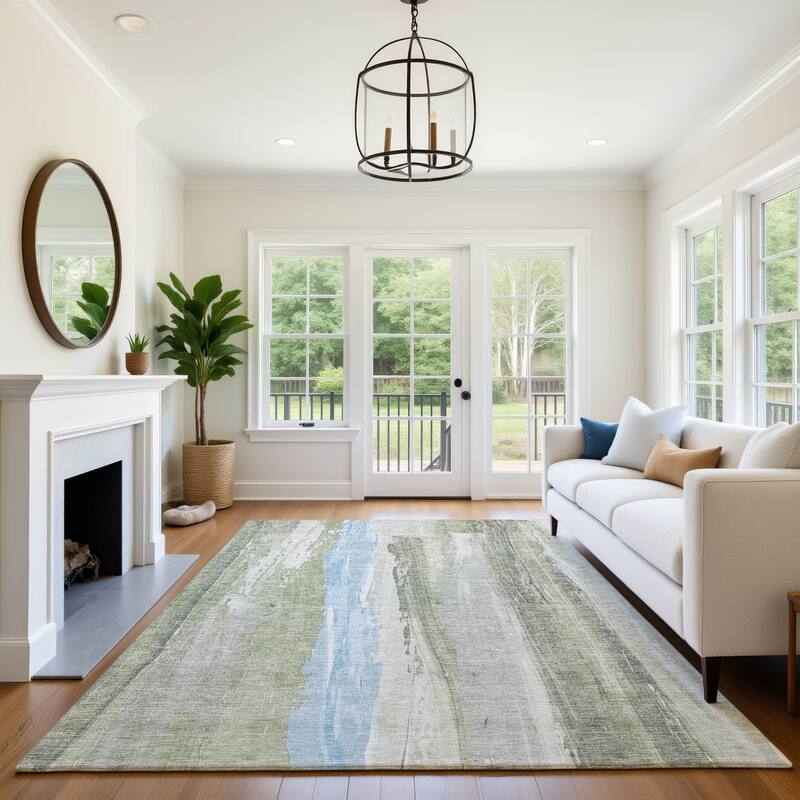 Premium Washable Super Soft Modern Brushstrokes Mayfield Rug