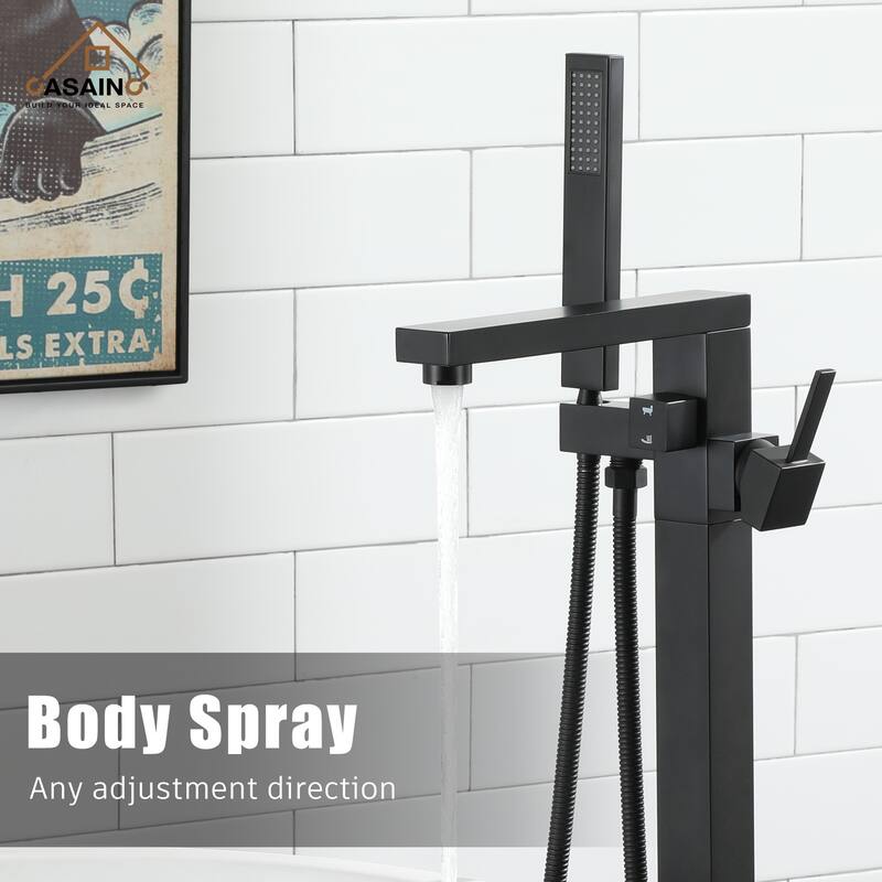 CASAINC Freestanding Single Handle Bathtub Faucet with CUPC Certification