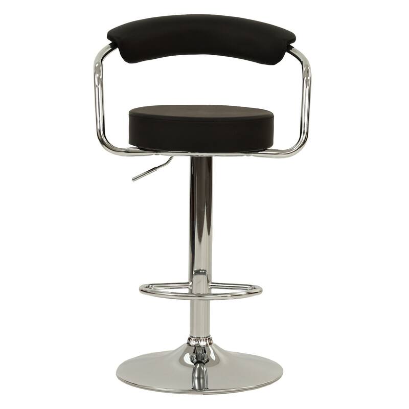 Poundex Swivel Metal Frame Adjustable Barstool