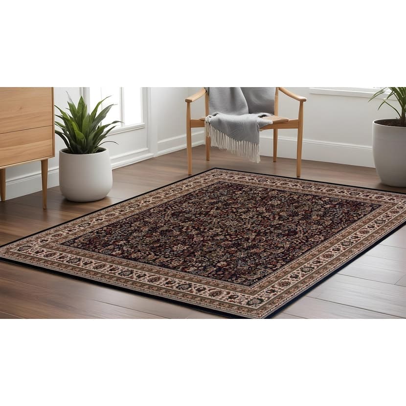 HomeRoots Oriental Traditional Square Area Rug - 94.49 in. x 94.49 in. x 0.43 in.