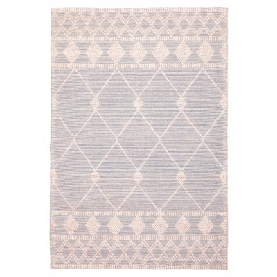 ECARPETGALLERY Braid weave Sienna Pink Wool Rug - 5'1 x 7'6
