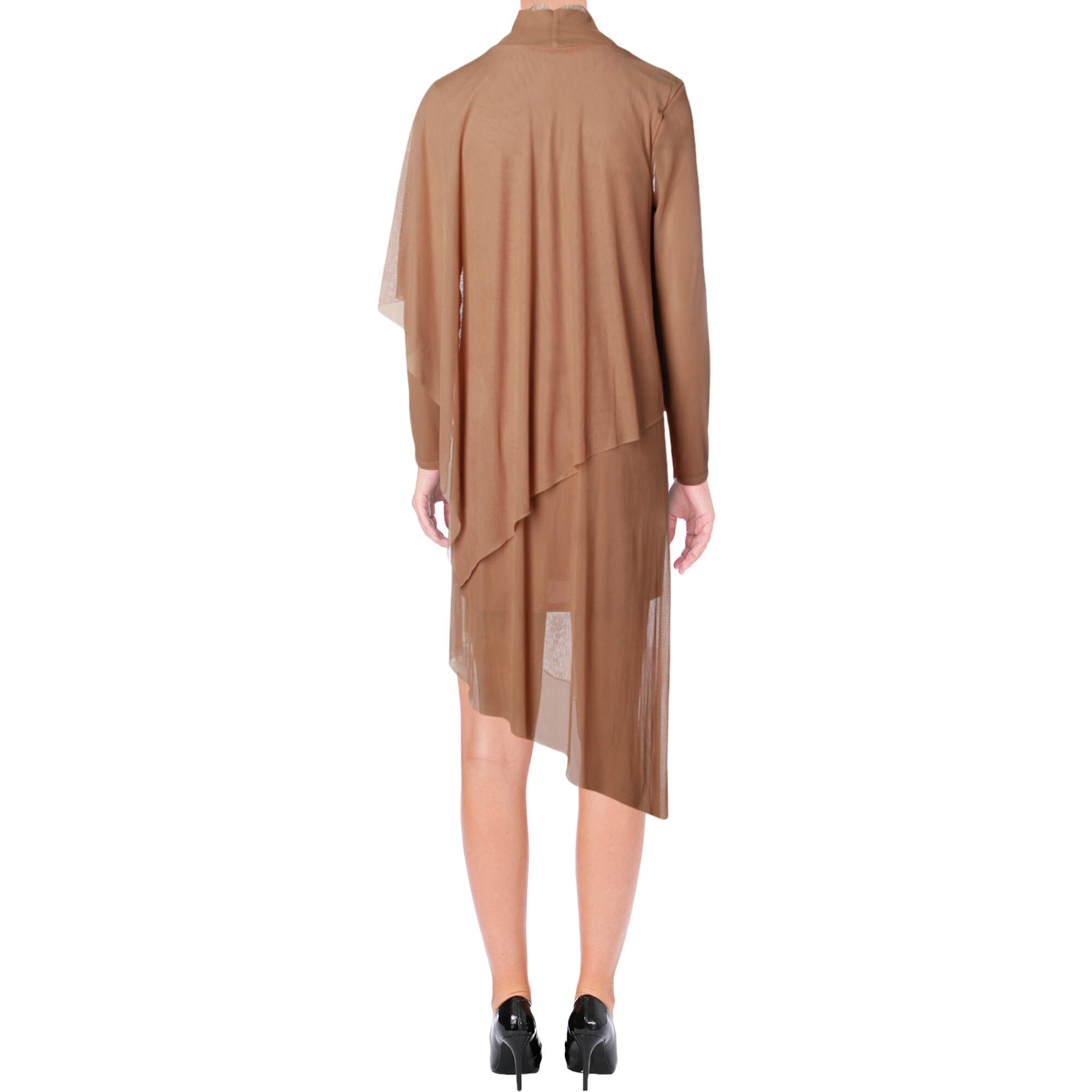 bcbgmaxazria asymmetrical turtleneck dress